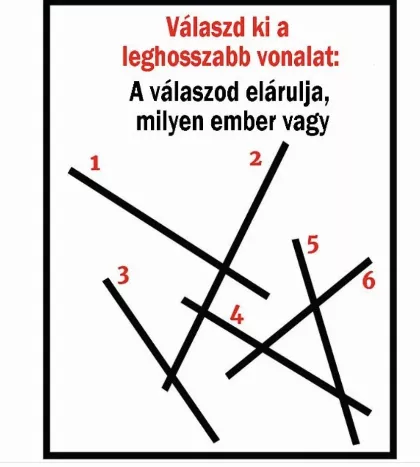 Leghosszabb vonal teszt: ez az optikai illúzió megmutatja, hogyan gondolkodsz